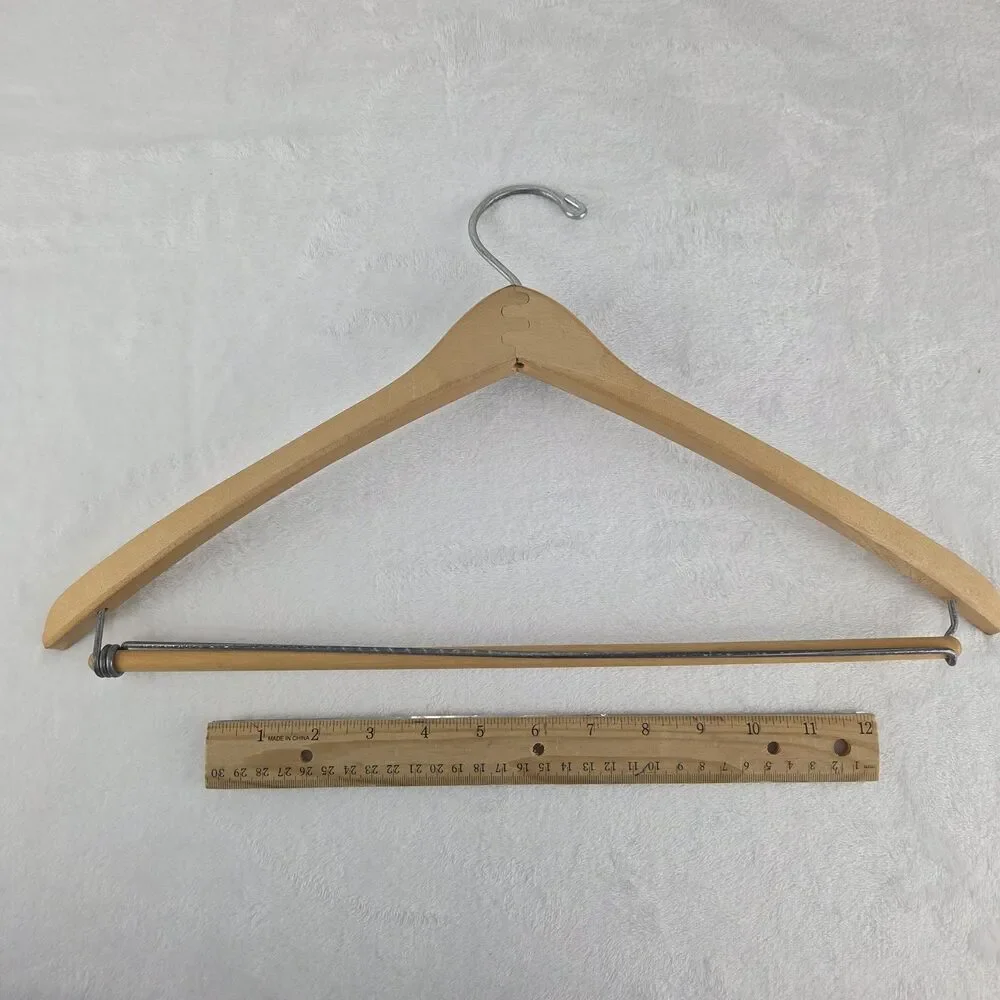 Lot Of 5 Vintage Advertising Wooden Clothes Hangers‎ McGregor Caswell Hotel